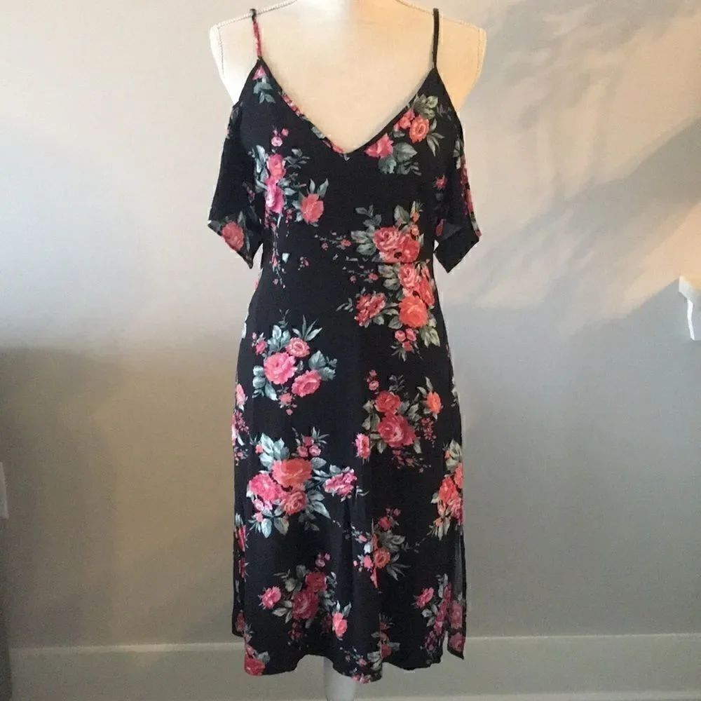 Forever 21 floral off the shoulder dress